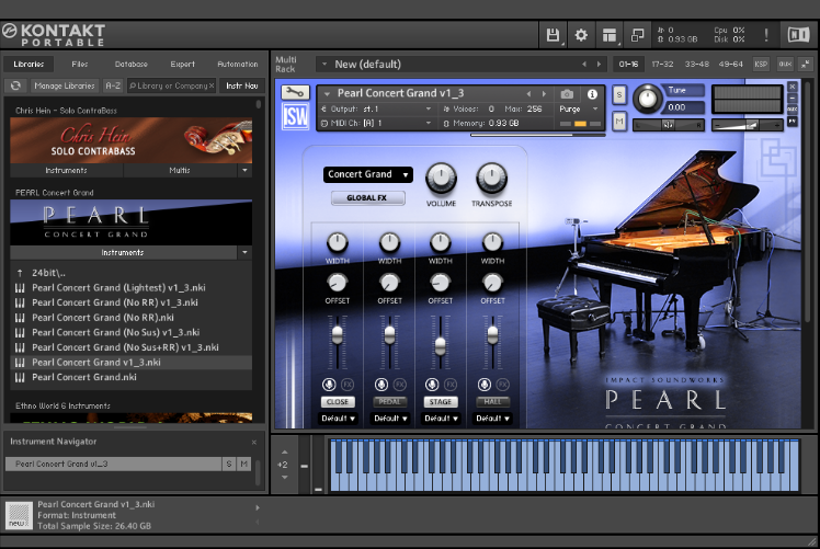 PEARL Concert Grand 珍珠钢琴音源 编曲软音源音色库【Windows/MacOS版】，体积约38GB，康泰克音色-未来音频站WLYPZ.COM