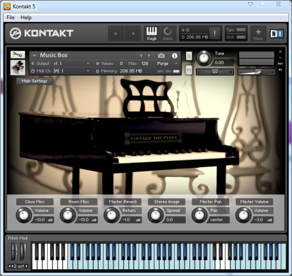 Vintage Toy Piano 钢琴加铃类音源【Windows/MacOS版】，体积约1.6GB，康泰克音色-未来音频站WLYPZ.COM