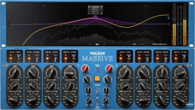 曼丽被动式EQ 效果器插件Pulsar.Audio.Pulsar.Massive.v1.0.8【Windows版】-未来音频站WLYPZ.COM