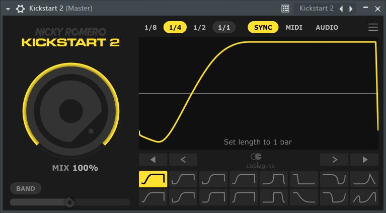 Nicky Romero Kickstart v2.0 侧链压缩效果器插件，更加灵活，完美避让【Windows/MacOS版】-未来音频站WLYPZ.COM