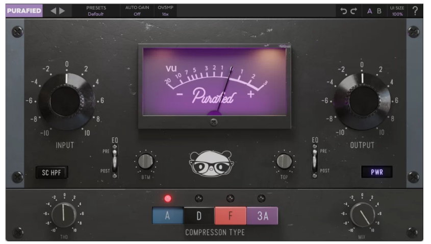 经典压缩器！Purafied VU Compressor v1.0.3 Regged WIN & MacOS-未来音频站WLYPZ.COM