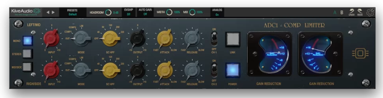 最经典压缩效果器！Kiive Audio ADC1 Compressor v1.0.0 Regged WIN&MAC-未来音频站WLYPZ.COM